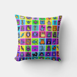 "アルファベットブック" & penguins枕 – 正方形 クッション