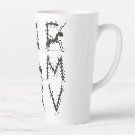 アルファベットブラック カフェラテマグ