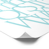 アルファベットプリント ポスター (角)