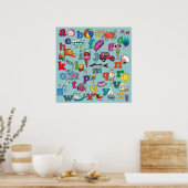 アルファベットベイポスター ポスター (キッチン)