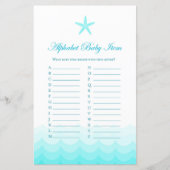 アルファベットベビーアイテム – ベビーシャワーゲーム (正面)