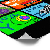 アルファベットページ2ポスター ポスター (角)