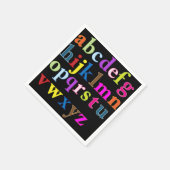 アルファベットペーパーナプキン スタンダードカクテルナプキン (角)