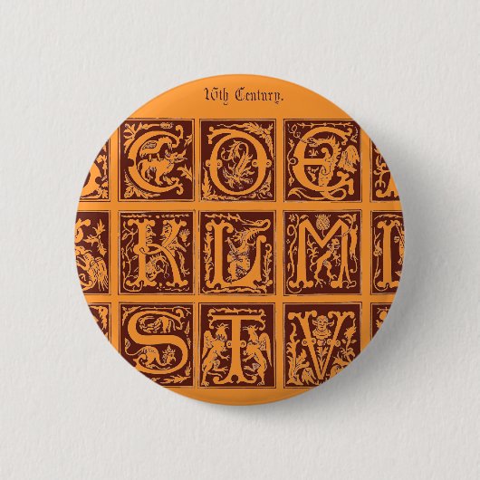 アルファベットボタン 缶バッジ (正面)