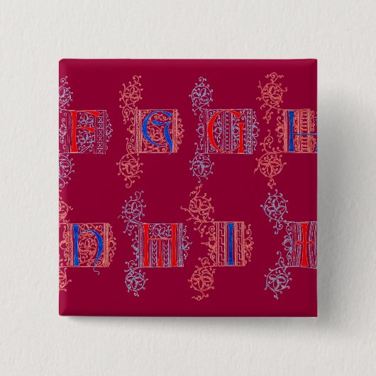 アルファベットボタン 缶バッジ (正面)