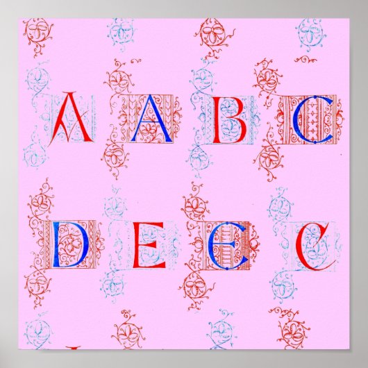 アルファベットポスター ポスター (正面)