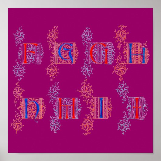 アルファベットポスター ポスター (正面)