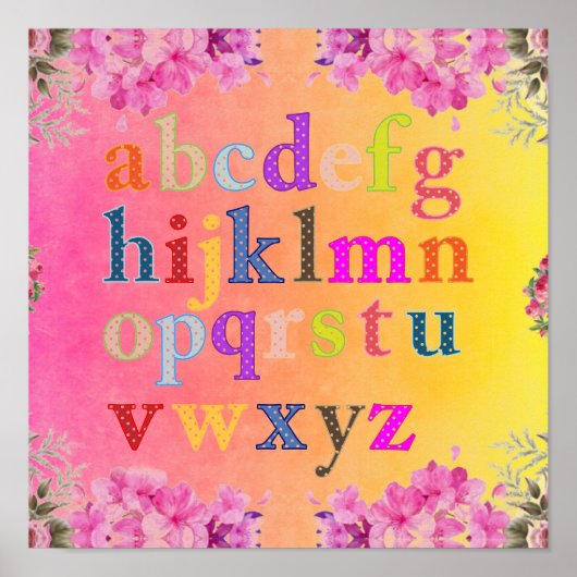 アルファベットポスター ポスター (正面)