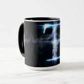 アルファベットマグカップ： 'T' マグカップ (正面左)