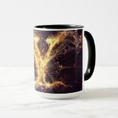 アルファベットマグカップ： 'Y' マグカップ (正面右)