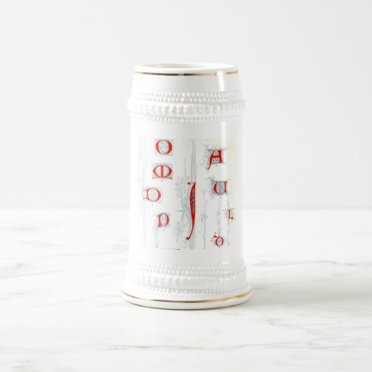アルファベットマグ ビールジョッキ (中央)