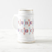 アルファベットマグ ビールジョッキ (正面左)