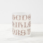 アルファベットマグ フロストグラスマグカップ (中央)