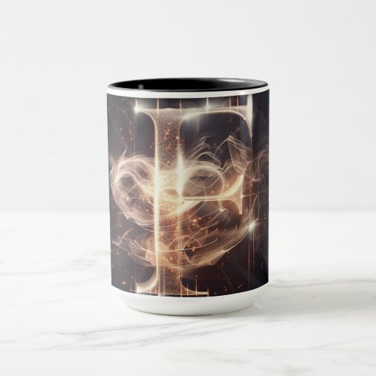 アルファベットマグ： 'F' マグカップ (中央)