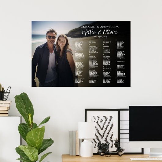 アルファベットモダンの写真シート ポスター (ホームオフィス)