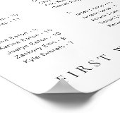 アルファベットモダンミニマルの座席ポスター ポスター (角)