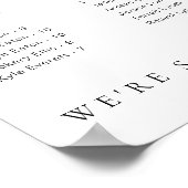 アルファベットモダンミニマルの座席ポスター ポスター (角)