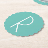 アルファベットモノグラムコースター ペーパーコースター (アングル)