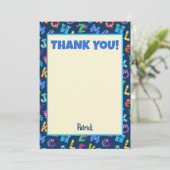 アルファベットモンスターズ誕生日パーティーABCありがとう 招待状 (スタンド正面)