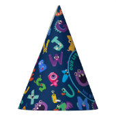 アルファベットモンスターズ1st誕生日リトルモンスター パーティーハット (左)