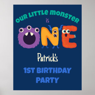 アルファベットモンスターズ1st誕生日リトルモンスター ポスター