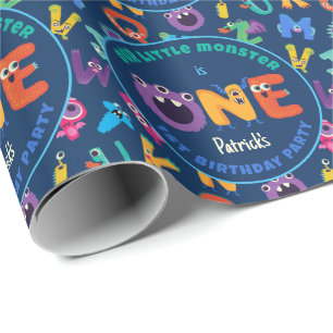 アルファベットモンスターズ1st誕生日リトルモンスター ラッピングペーパー