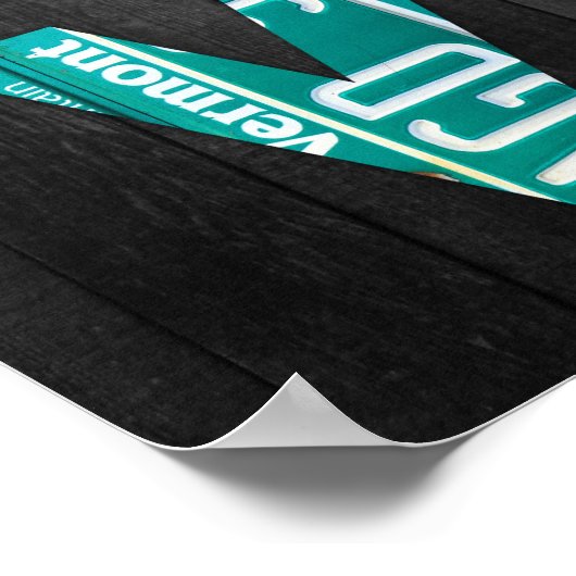 アルファベットライセンスプレートアート ポスター (角)