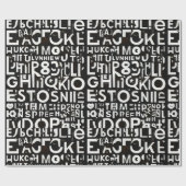 アルファベットラッピング紙デザイン ラッピングペーパー (フラット)