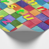 アルファベットラッピング紙 ラッピングペーパー (角)