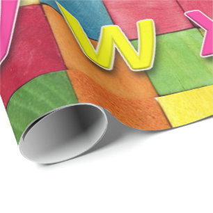 アルファベットラッピング紙 ラッピングペーパー