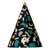 アルファベットランダム文字アート パーティーハット (裏面)