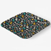 アルファベットランダム文字アート ペーパープレート (傾斜あり)