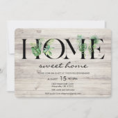 アルファベットリーフホーム引っ越し祝いパーティー招待状 招待状 (正面)