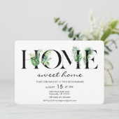 アルファベットリーフホーム引っ越し祝いパーティー招待状 招待状 (スタンド正面)