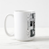 アルファベットレター写真ライブ笑いラブマグ コーヒーマグカップ (左)