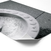 アルファベットレター写真D3白黒4x6 フォトプリント (角)