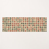 アルファベット中国の ヨガマット (正面(横))