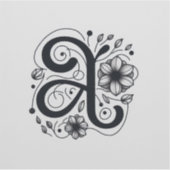 アルファベット修飾カスタムビニールレターステッカー» シール (正面)