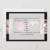 アルファベット写真のコラージュ，自宅の文字のワードアート 招待状 (裏面)