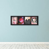 アルファベット写真コラージュ、ホームレターワードアート キャンバスプリント (インサイチュ (ウッドフロア))