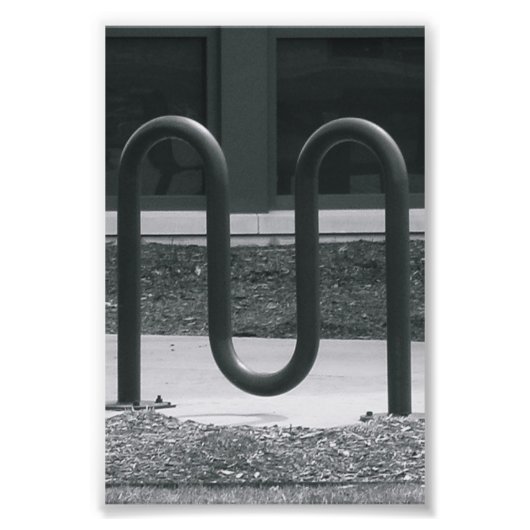 アルファベット写真M1白黒4x6 フォトプリント (正面)