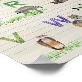 アルファベット動物 ポスター (角)