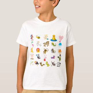 アルファベット動物 Tシャツ