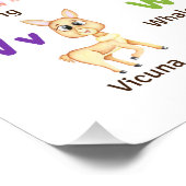 アルファベット動物ABCかわいい動物 ポスター (コーナー)