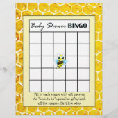 アルファベット名ゲームと赤ちゃんシャワービンゴゲーム チラシ (裏面)