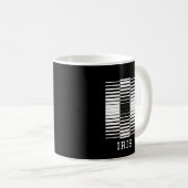 アルファベット名I -イニシャルI – 名パーソナライズされた前 コーヒーマグカップ (正面右)