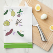 アルファベット園 キッチンタオル (四つ折り)