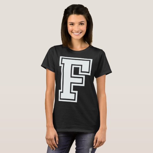 アルファベット大文字F一致する家族グループha Tシャツ (正面フル)