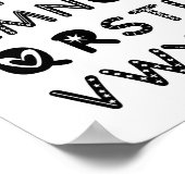 アルファベット子供部屋デコールABCクリップアート印刷可能 ポスター (角)