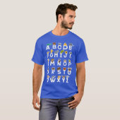 アルファベット学習動物ABCの家族 Tシャツ (正面フル)